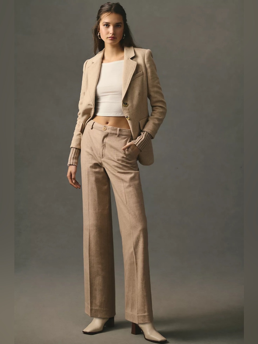 Scotch & Soda Edie High-Rise Wide-Leg Trousers Size 28/32